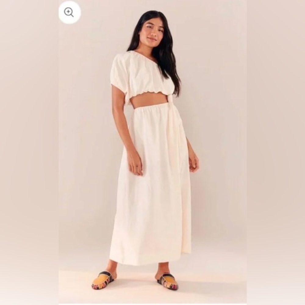 Farm Rio Linen Knot Dress - Picture 6 of 9